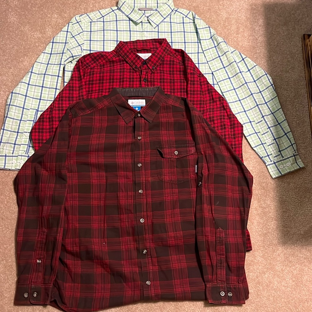 Men’s Columbia Long Sleeve Shirt Large
